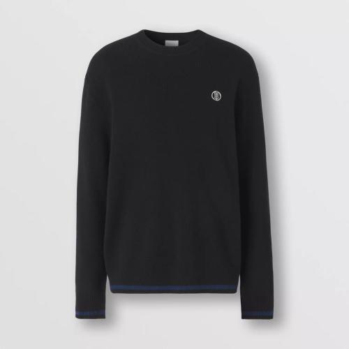  BURBERRY 22年秋冬 男士 專屬標(biāo)識(shí)裝飾裝飾羊絨棉質(zhì)混紡針織衫 80419181