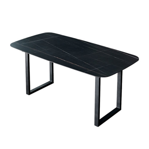 GeleiStory/GeleiStory 巖板餐桌長(zhǎng)方形輕奢家用飯桌小戶(hù)型簡(jiǎn)約現(xiàn)代意式極簡(jiǎn)餐桌{不含餐椅，可定制}  家具家裝＞餐廳家具＞餐桌