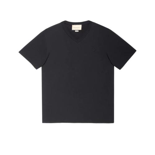  GUCCI古馳 22年秋冬 男士 飾雙G棉質(zhì)T恤 700131 XJEJF 1043