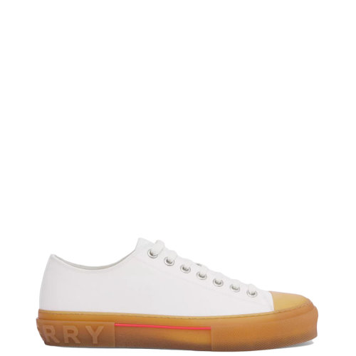 BURBERRY/博柏利 22年春夏新款 男士白色棉質(zhì)運(yùn)動(dòng)鞋帆布鞋80523431