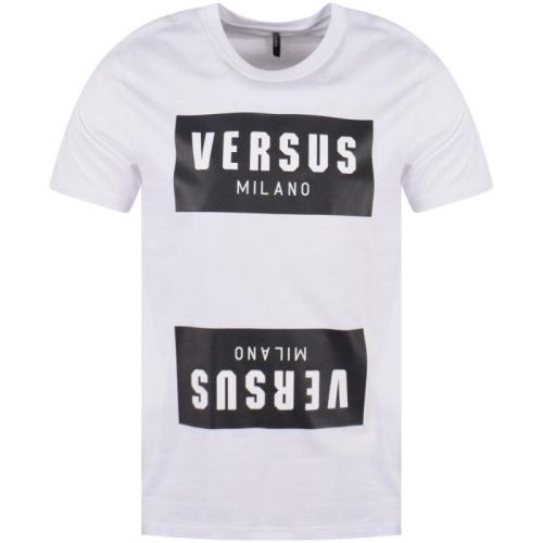  VERSUS/VERSUS VERSACE 范瑟絲 男士白色棉質(zhì)短袖T恤 BU90647CBJ10388B1001 PLFSX
