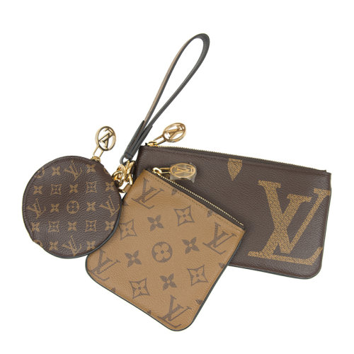 Louis Vuitton/路易威登 女士啡色皮革手拿包 M68756