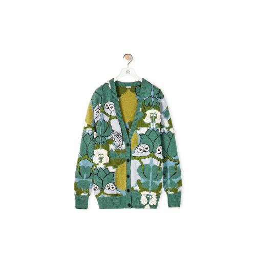  LOEWE羅意威 22年秋冬 女士 針織衫 Owls cardigan in wool S800Y16K16-4088
