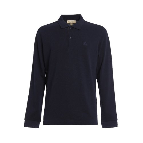  BURBERRY/博柏利 男士深藍(lán)色棉質(zhì)長(zhǎng)袖polo衫 8027109 PLFSX
