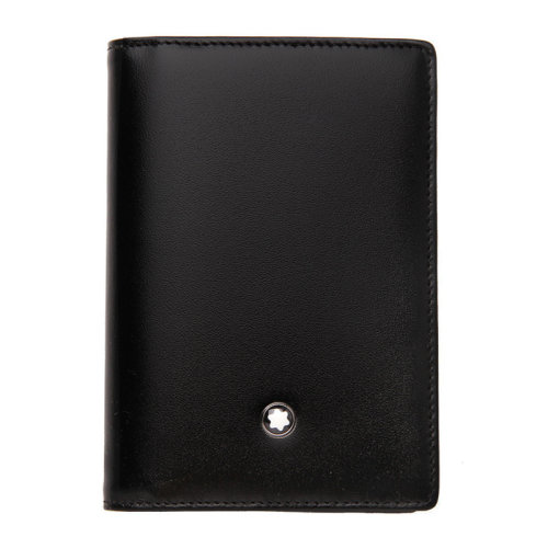MontBlanc/萬(wàn)寶龍 大班系列 男士黑色牛皮單夾層名片夾 7167