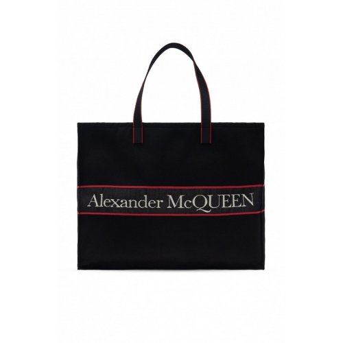  Alexander McQueen/亞歷山大麥昆 男士黑色時(shí)尚休閑手提包 662865 1AAAE 1077 PLSX