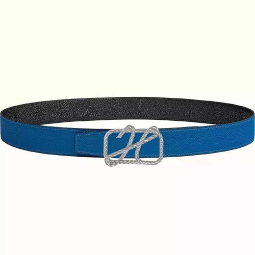  HERMES愛馬仕 22年秋冬 男士 腰帶 Boucle de ceinture Cordage %26 Cuir de ceinture reversibl