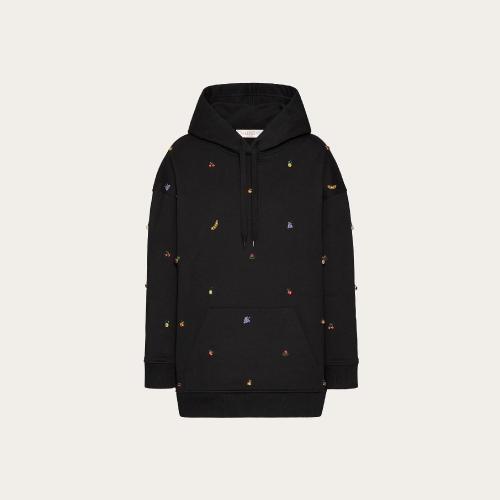  VALENTINO華倫天奴 22年秋冬 女士 針織衫 SWEAT-SHIRT BRODé EN JERSEY XB3MF16G7200NO