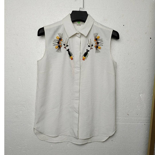 Stella McCartney/絲黛拉麥卡妮白色女士無袖上衣   410817 SDA13 9000  瑕疵折扣