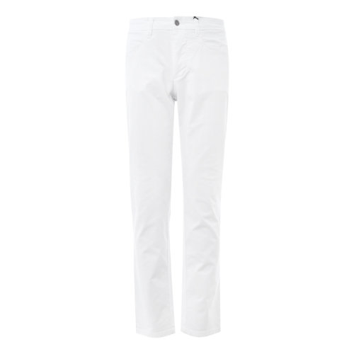 Trussardi/楚莎迪 棉質(zhì)白色男士休閑褲 男長褲 標(biāo)準(zhǔn)版型 男褲