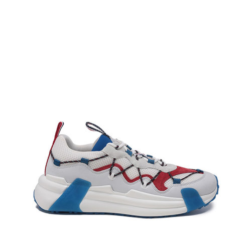 Moncler/蒙克萊【22春夏新款】男士織物配皮Compassor系帶休閑運(yùn)動(dòng)鞋拼色 4M00210 M1765