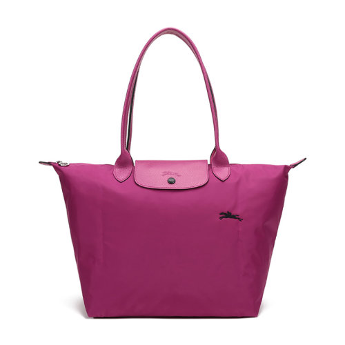 Longchamp/瓏驤 女士LEPLIAGECLUB系列大號(hào)織物長柄可折疊手提單肩包購物袋餃子包1899619