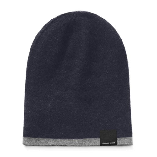CANADA GOOSE/加拿大鵝 男女同款 中性經(jīng)典套頭針織帽休閑帽子5117MNAVY
