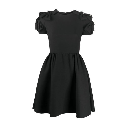 Valentino/華倫天奴  女裙 時(shí)尚百搭 女士黑色連衣裙 UB3VAT911CF 0NO