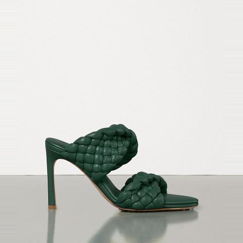  BV葆蝶家 22年秋冬 女士 高跟涼鞋 SANDALES BV CURVE 618757VBTG03017