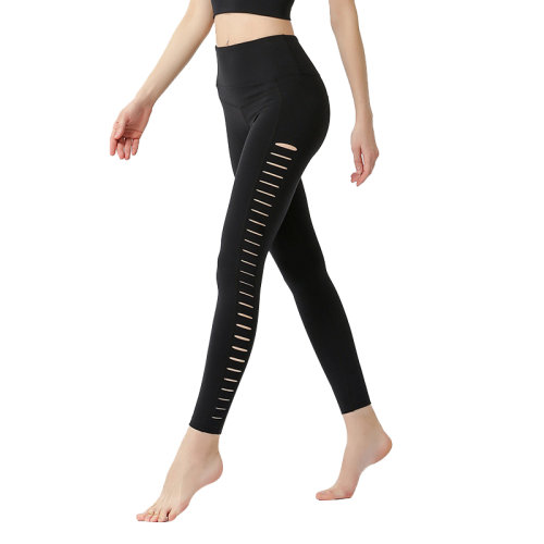 GeleiStory/GeleiStory 新款裸感運動褲女速干激光切割健身服跑步瑜伽長褲女裝＞女士褲裝＞女運動褲