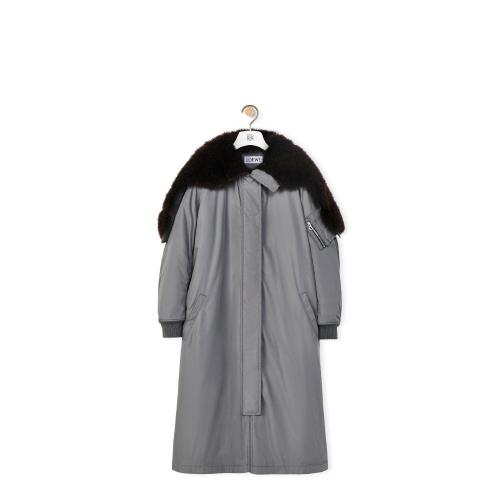  LOEWE羅意威 22年秋冬 女士 大衣 Hooded parka in nylon S359Y02X54-1300