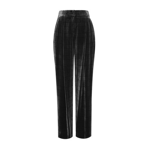 Emporio Armani 女士 銀色 復(fù)古灰絨長(zhǎng)褲  6H2P78-2NMGZ-F615