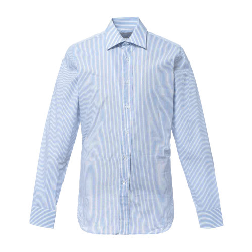 PRADA/普拉達/藍白色藍條紋襯衫  淺藍色  39