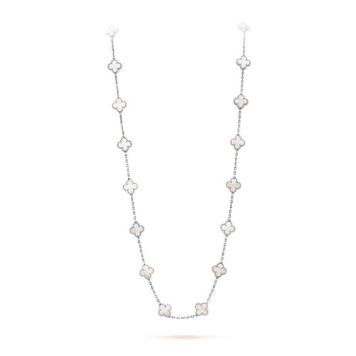  VCA梵克雅寶 22年秋冬 女士 項鏈 Vintage Alhambra長項鏈，20圖案 VCARF48800 預(yù)定商品1-3周發(fā)貨