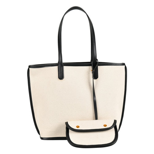 GeleiStory/GeleiStory 時(shí)尚簡(jiǎn)約大容量單肩包2021新款牛二層皮帆布大包休閑單肩包