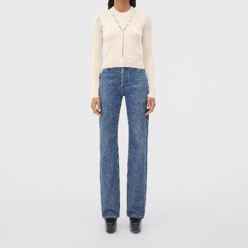  BV葆蝶家 22年秋冬 女士 針織衫 pull en soie legere 716870V2E109071