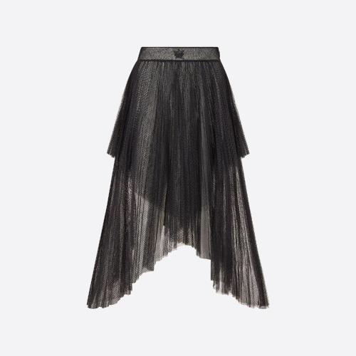  DIOR迪奧 22年秋冬 女士 半身裙 Jupe plissee THEBE MAGUGU AND CTAOP 311J99X8801_X9000