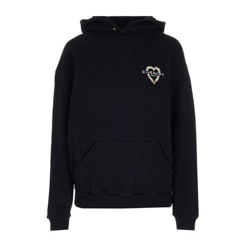 Givenchy/紀梵希  女裝 時尚簡約 百搭 品牌字母LOGO 連帽 女士棉質(zhì)衛(wèi)衣 BW70643Z24-001  HKY0640