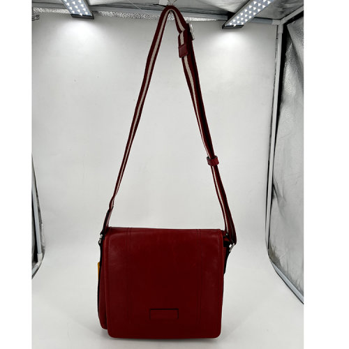 BALLY/巴利紅色皮質(zhì)男士斜挎包6192936  瑕疵折扣