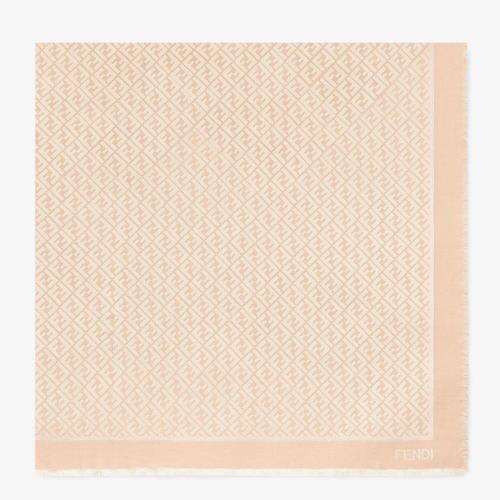  FENDI芬迪 22年秋冬 女士 圍巾 FF shawl FXT069AJW7F0QB9