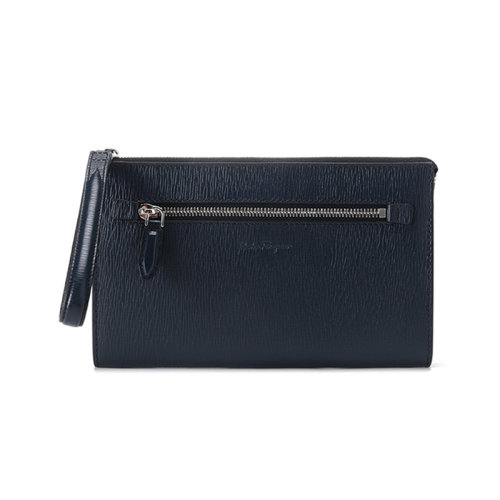 Salvatore Ferragamo/菲拉格慕【22年新款】男士REVIVAL系列皮革手拿包 24A371