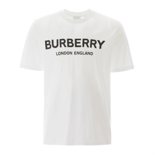 BURBERRY/博柏利 李現(xiàn)同款 男裝 服飾 棉質(zhì)圓領(lǐng)字母印花半袖上衣 男士短袖T恤 8026017經(jīng)典字母LOGO