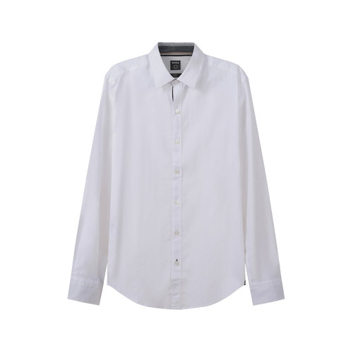 HUGO BOSS/雨果博斯 男士棉質(zhì)修身版長袖襯衫徽標(biāo)刺繡 50468326