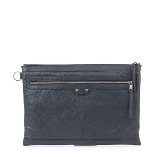 Balenciaga/巴黎世家 男士 皮質(zhì)拉鏈開合手拿包 273023D9H041000 HJH0015X