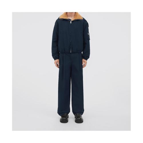  BV葆蝶家 22年秋冬 男士 夾克 veste a capuche en coton compact et shearling 711779V2BL041