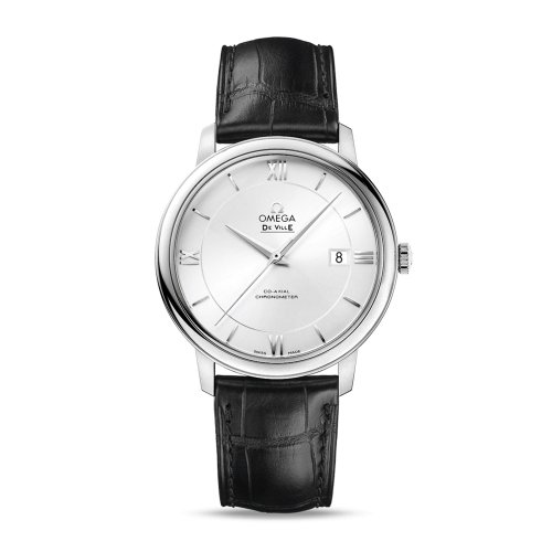 OMEGA/歐米茄 碟飛系列 典雅 同軸腕表 精鋼表殼 皮表帶 自動(dòng)機(jī)械 男士腕表 424.13.40.20.02.001