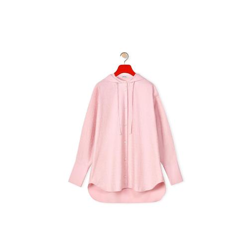  LOEWE羅意威 22年秋冬 女士 衛(wèi)衣 Anagram hooded shirt in cotton S540Y06X53-7520