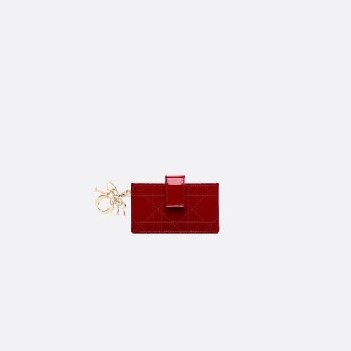  DIOR迪奧 22年秋冬 女士 卡包 Lady Dior 5 格卡夾 S0074OVRB_M323 預(yù)定商品1-3周發(fā)貨