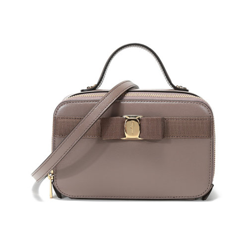 Salvatore Ferragamo/菲拉格慕  女士VARA系列迷你款牛皮手提單肩斜挎包 22E004