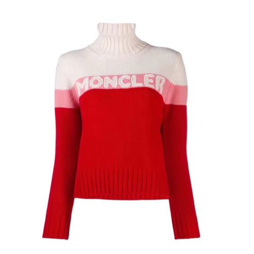 Moncler/蒙克萊 女士經(jīng)典套頭高領(lǐng)針織衫/毛衣 9252550A9141 455