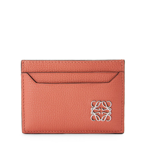 LOEWE/羅意威  女士粉色郁金香粒面小牛皮徽標(biāo)印花卡片夾0010593481