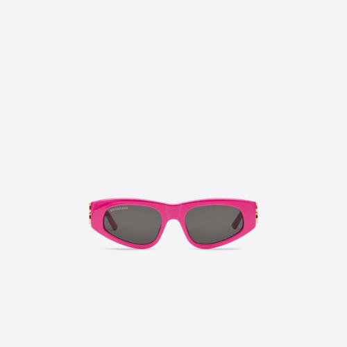  BALENCIAGA巴黎世家 22年春夏 女士 太陽(yáng)眼鏡 Womens Dynasty D-frame Sunglasses in Pink 621