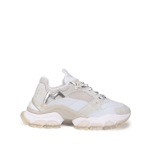 Moncler/蒙克萊 女士織物配皮系帶休閑運(yùn)動(dòng)鞋 4M70800 02SG8