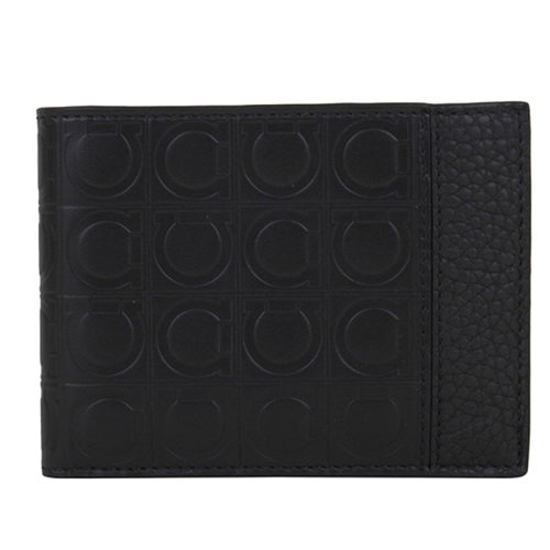 Salvatore Ferragamo/菲拉格慕 男士 男包 黑色皮革卡包錢包 66A143 0689094