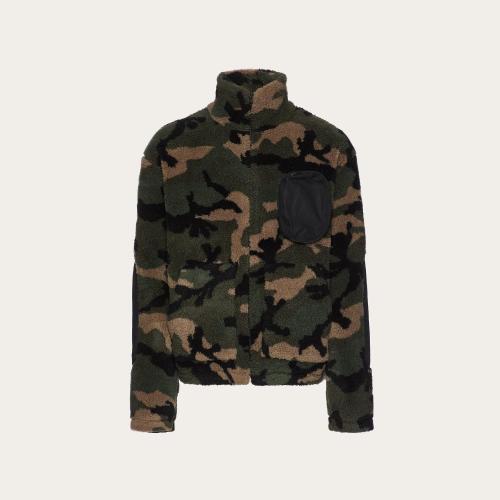  VALENTINO華倫天奴 22年秋冬 男士 夾克 BLOUSON ZIPPé a COL MONTANT EN POLAIRE MOTIF CAMO