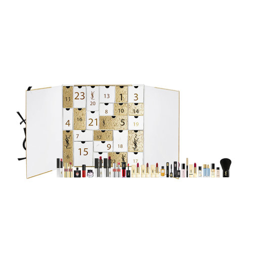 Yves saint Laurent/圣羅蘭 2021圣誕日歷護(hù)膚彩妝限量24件套