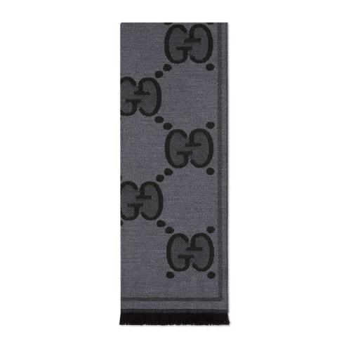  GUCCI古馳 22年秋冬 男士 GG羊毛提花圍巾 598189 4G200 1460