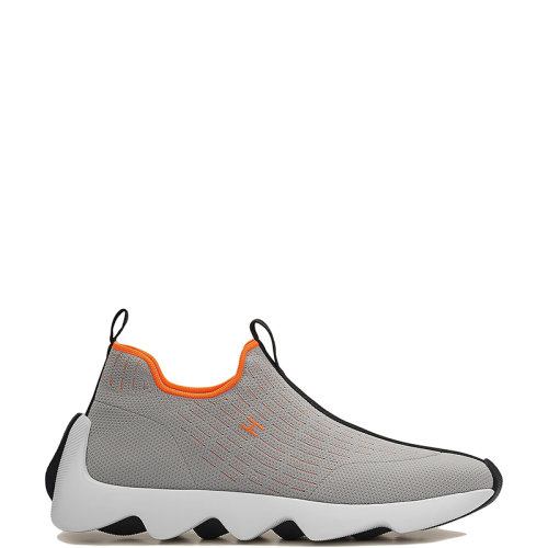 HERMES/愛馬仕 22年秋冬新款 Eclair系列 男士淺灰色網(wǎng)眼套穿式運動鞋H221892ZH81400