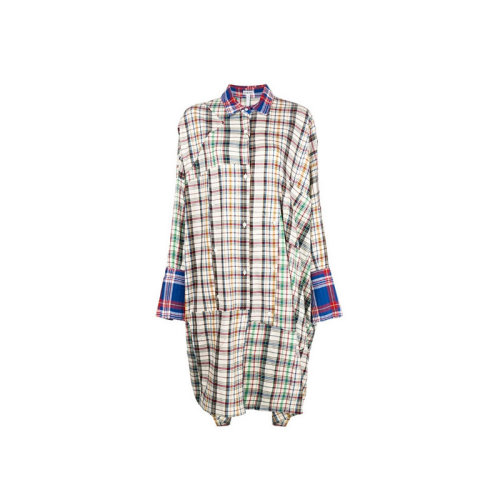 LOEWE/羅意威 女士 時(shí)尚百搭 混色棉質(zhì)長(zhǎng)袖襯衫 S2286511GA-9990