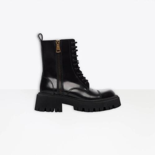  BALENCIAGA巴黎世家 22年春夏 女士 短靴 TRACTOR 20MM LACE-UP BOOT 617420WA8E91000 預(yù)定商品1-3周發(fā)貨